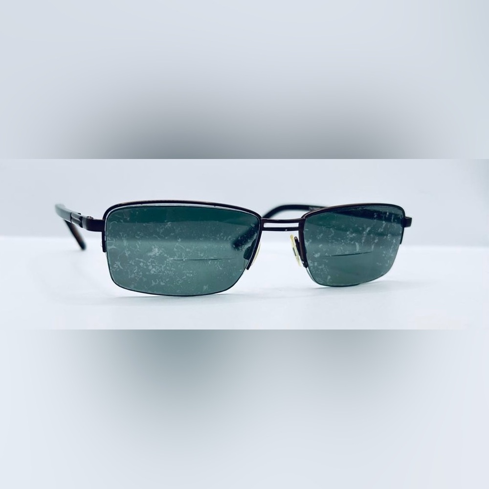 Outdoor Life 835M Brown Rectangular Half-Rim Sunglasses Frames Only